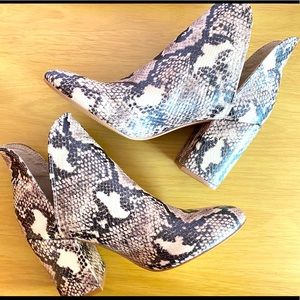 Steve Madden Rookie Snakeskin Bootie